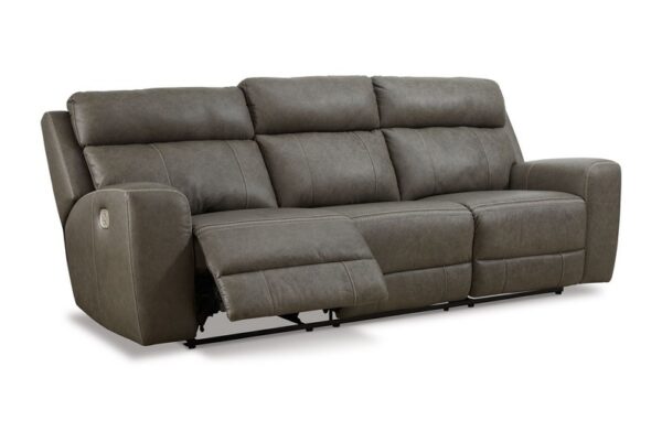 Roman Smoke Pwr Rec Sofa With Adj Headrest - Image 5