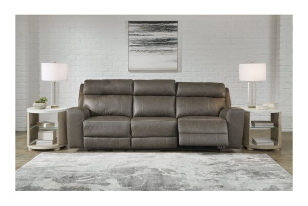 Roman Smoke Pwr Rec Sofa With Adj Headrest - Image 9