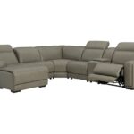 Correze Gray 6 Piece Power Reclining Sectional With Laf Back Chaise