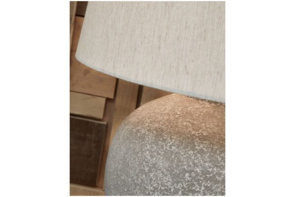 Dreward Distressed Gray Paper Table Lamp - Image 4