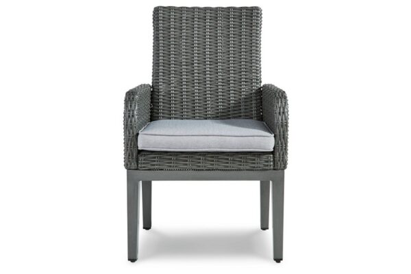 Elite Park Gray Arm Chair With Cushion (Set of 2) - Image 4