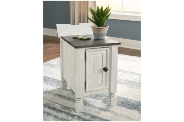 Havalance White / Gray Chair Side End Table - Image 7