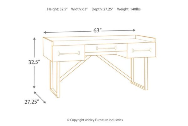 Starmore Brown Home Office Desk - Image 5