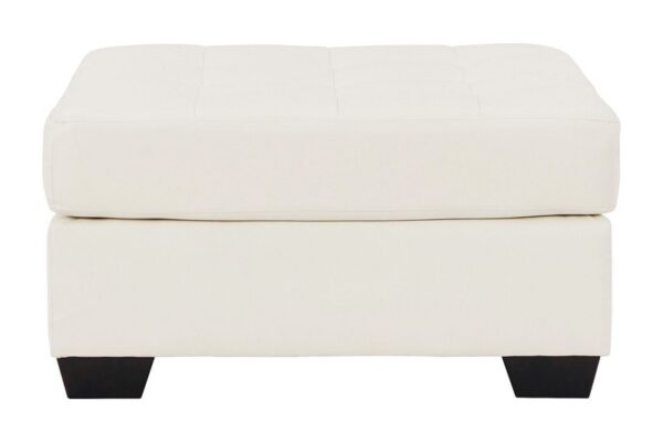 Donlen White Oversized Accent Ottoman - Image 2