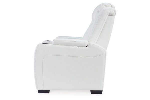 Party White Pwr Recliner-Adj Headrest - Image 12