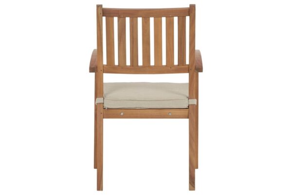 Janiyah Light Brown Slatted Seat Arm Chair (Set of 2) - Image 7