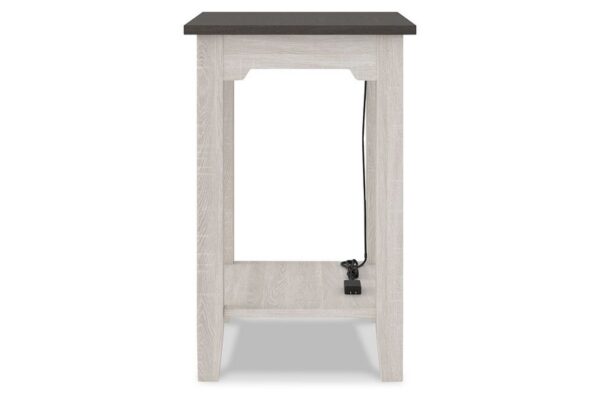 Dorrinson White / Black / Gray Chair Side End Table - Image 4