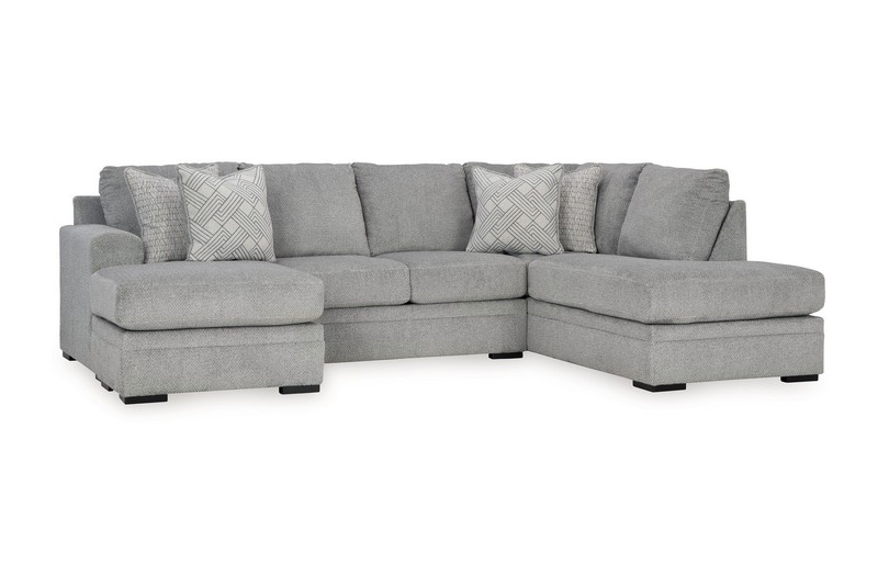 Casselbury Cement 2 Piece Sectional With Raf Corner Chaise Ashley Furniture