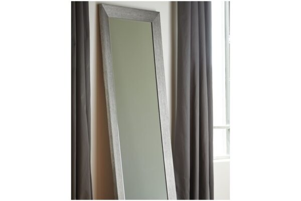 Duka Silver Finish Floor Mirror - Image 2