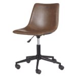 Office Brown Home Office Swivel Desk Chair