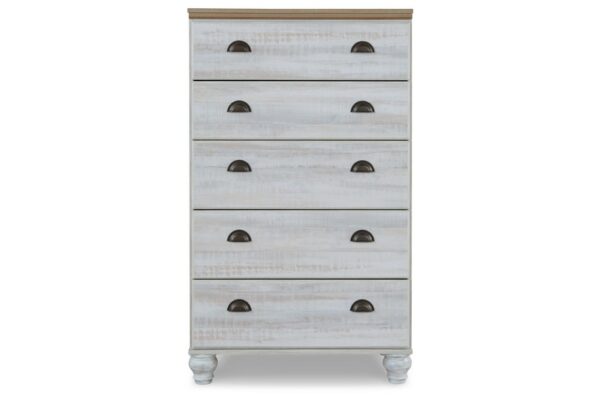 Haven Bay Brown / Beige Five Drawer Chest - Image 4