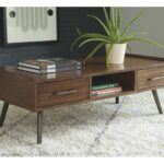 Calmoni Brown Rectangular Cocktail Table