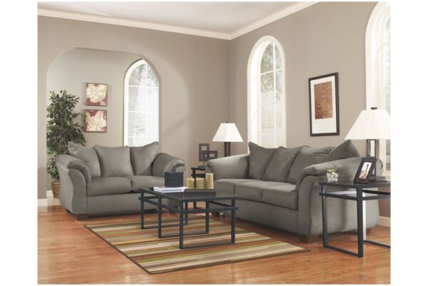 Darcy Cobblestone Loveseat - Image 9