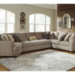 Pantomine Driftwood Left Arm Facing Cuddler With Armless Sofa 4 Pc Sectional