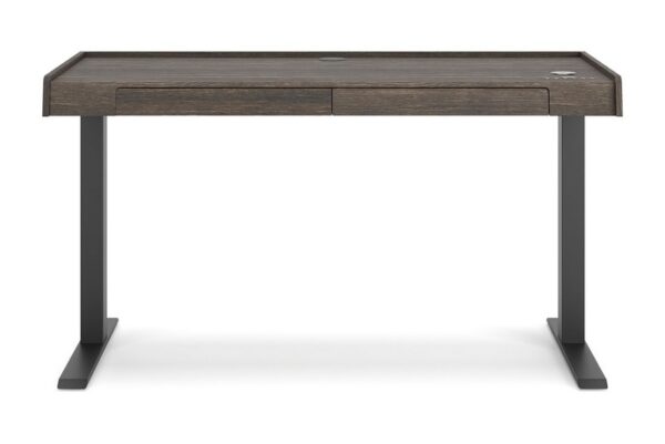 Zendex Dark Brown Adjustable Height Desk - Image 7