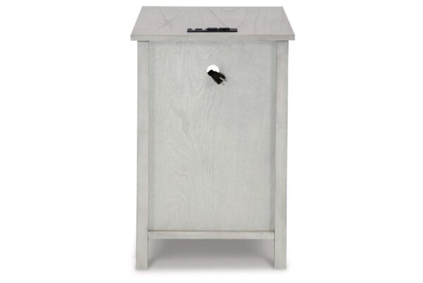 Treytown Antique White Chair Side End Table - Image 6