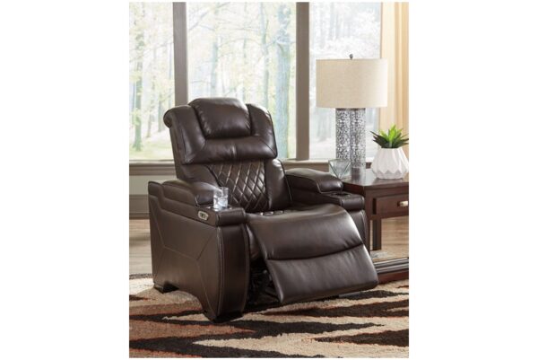 Warnerton Brown Dark Pwr Recliner/Adj Headrest - Image 10