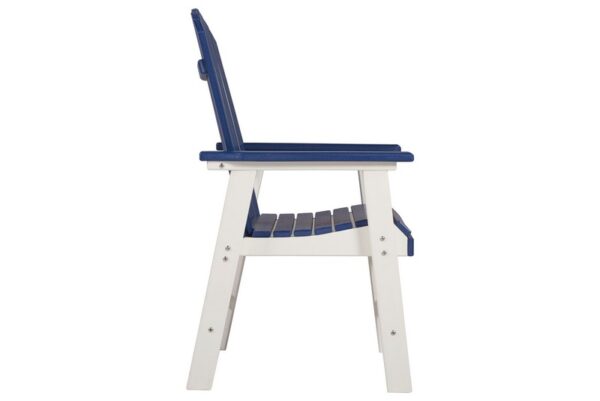 Toretto Blue / White Arm Chair (Set of 2) - Image 4