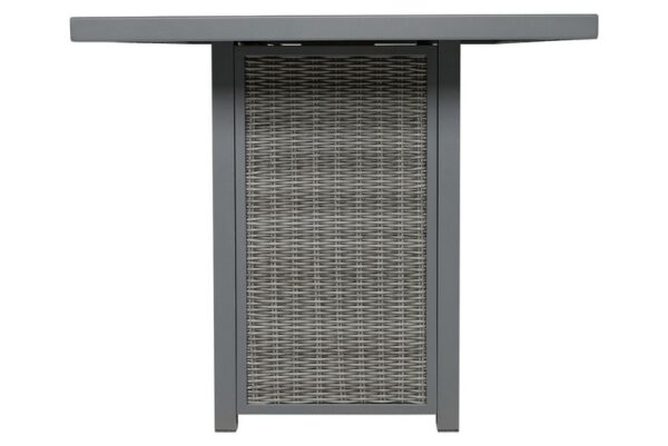 Palazzo Gray Rect Bar Table W/Fire Pit - Image 4