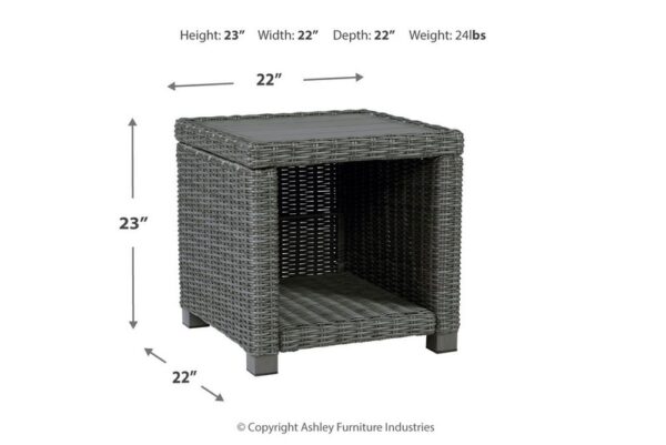 Elite Park Gray Square End Table - Image 6