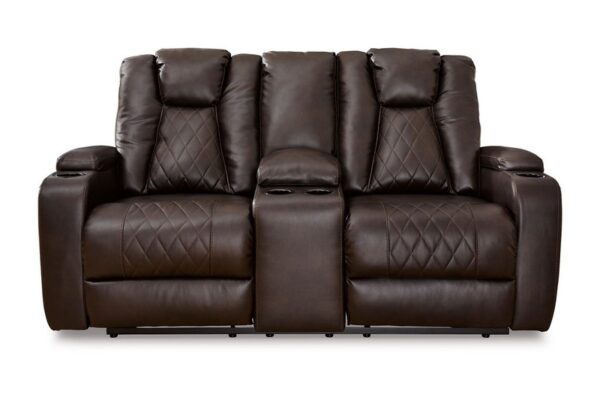 Mancin Chocolate 2 Pc. Reclining Sofa, Loveseat - Image 5