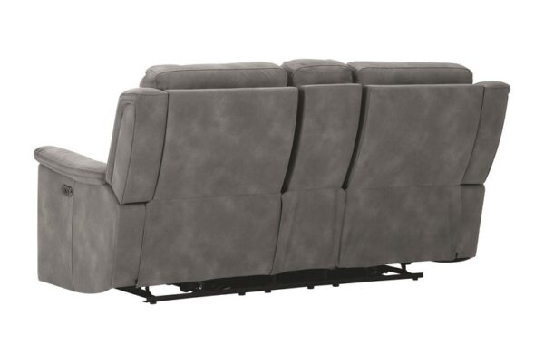 Next gen Slate Power Reclining Loveseat With Console/Adj Hdrst - Image 7