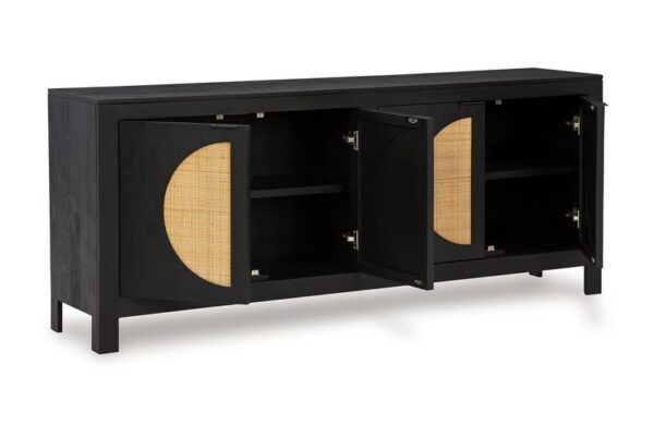 Cliffiings Black / Natural Accent Cabinet - Image 3