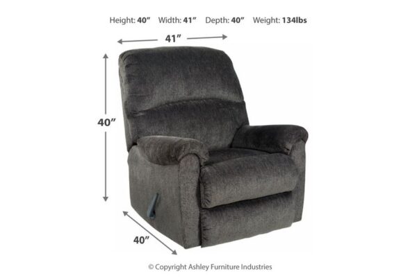 Ballinasloe Smoke Rocker Recliner - Image 8