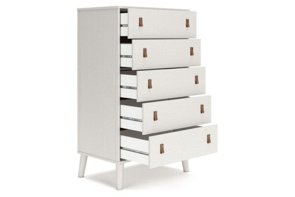 Aprilyn White Five Drawer Chest - Image 2