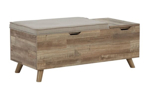 Gerdanet Beige Storage Bench - Image 5