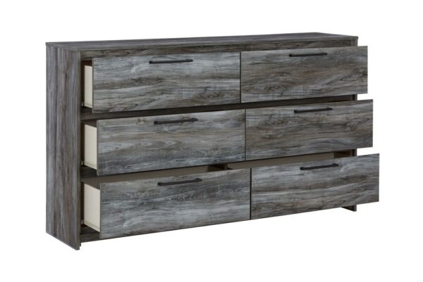 Baystorm Gray Six Smooth Drawer Dresser - Image 3