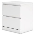 Onita White Two Drawer Night Stand