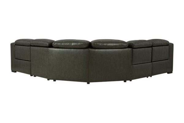 Center Line Dark Gray Zero Wall Recliners 5 Pc Sectional - Image 4