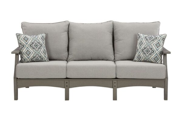 Visola Gray Sofa With Cushion - Image 3