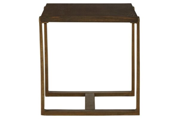 Balintmore Brown / Gold Finish Rectangular End Table - Image 4