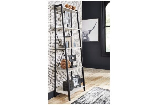 Lazabon Gray / Black Bookcase - Image 2