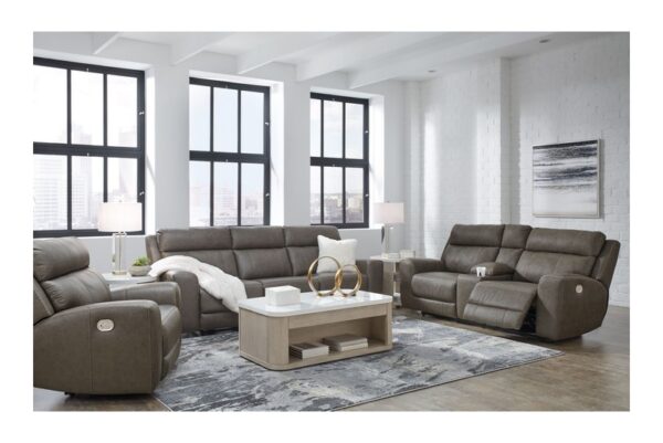 Roman Smoke 2 Pc. Power Reclining Sofa, Loveseat - Image 5