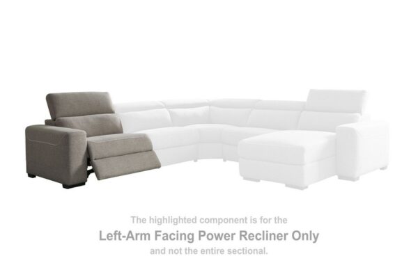 Mabton Gray Laf Zero Wall Power Recliner - Image 2