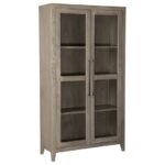 Dalenville Warm Gray Accent Cabinet 2 Doors