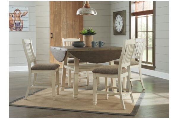 Bolanburg Beige Round Drop Leaf Counter Table - Image 7