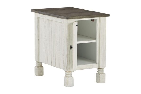 Havalance White / Gray Chair Side End Table - Image 3