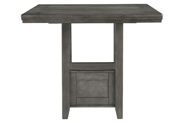 Hallanden Gray Rectangular Dining Room Counter Extension Table - Image 4