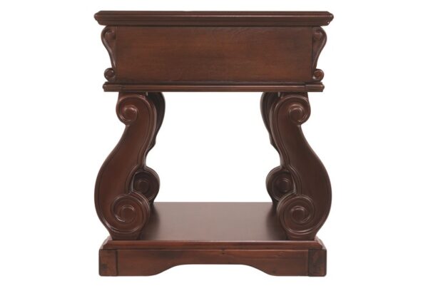 Alymere Rustic Brown Square End Table - Image 11