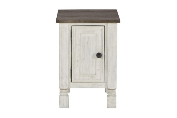 Havalance White / Gray Chair Side End Table - Image 4