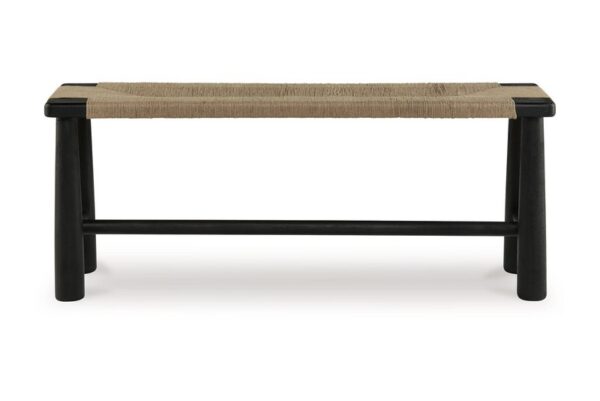 Acerman Black / Natural Accent Bench - Image 3