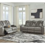 Mancin Gray 2 Pc. Reclining Sofa, Loveseat
