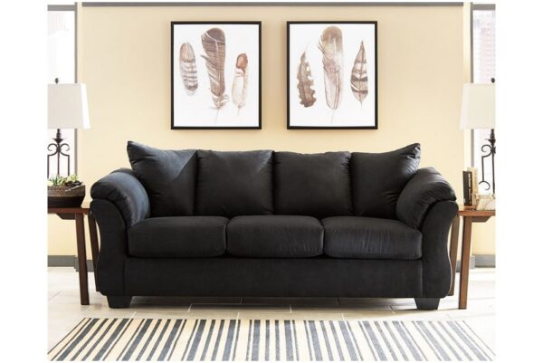 Darcy Black Sofa - Image 2