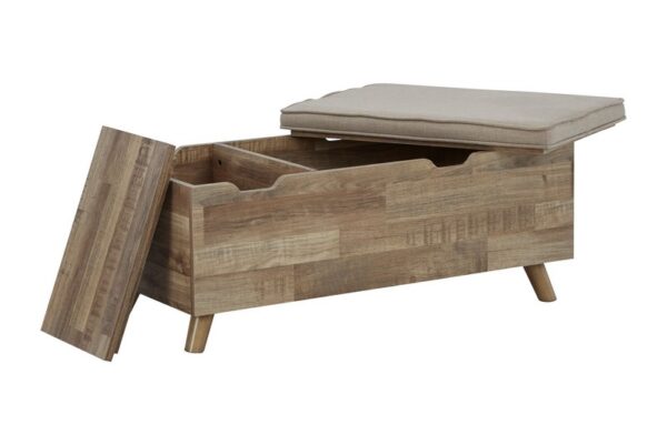 Gerdanet Beige Storage Bench - Image 3