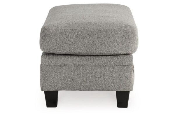 Davinca Charcoal 2 Pc. Chair And A Half, Ottoman - Image 9