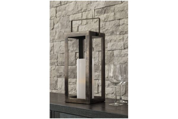 Briana Antique Pewter Finish Lantern Small - Image 2